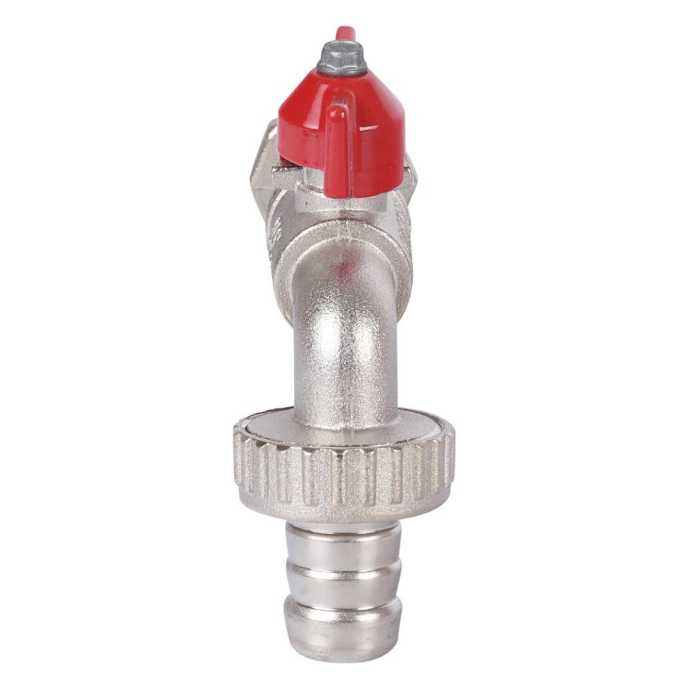 Кран шаровый сливной GAR 168, 3/4" НР с латунным штуцером, ручка рычаг / Itap фото на multiBOX