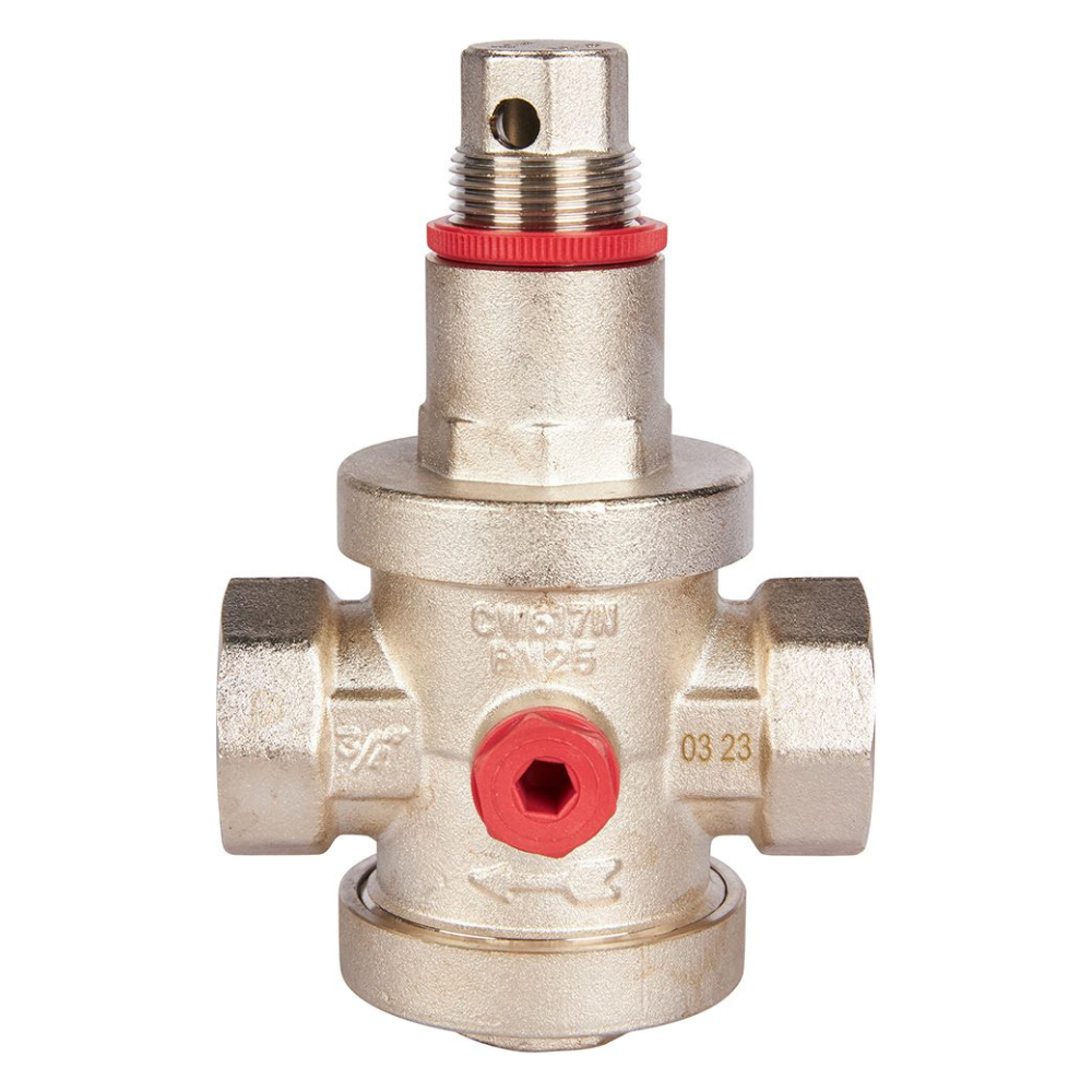 Редуктор давления 3/4" ВР-ВР с выходом под манометр PN25 / Rommer фото на multiBOX