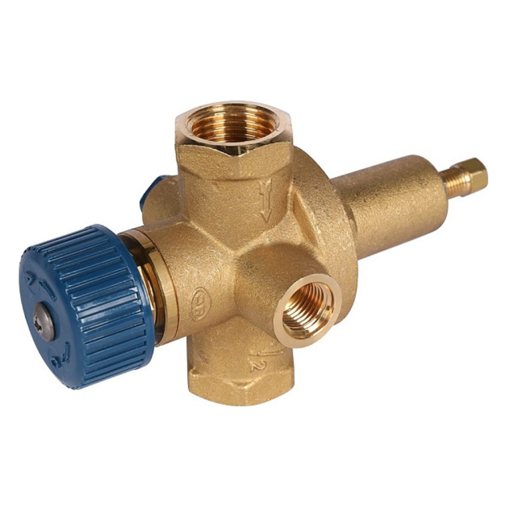 Подпиточный клапан 1/2" ВР-ВР с выходом под манометр (0526.115) / Stout фото на multiBOX