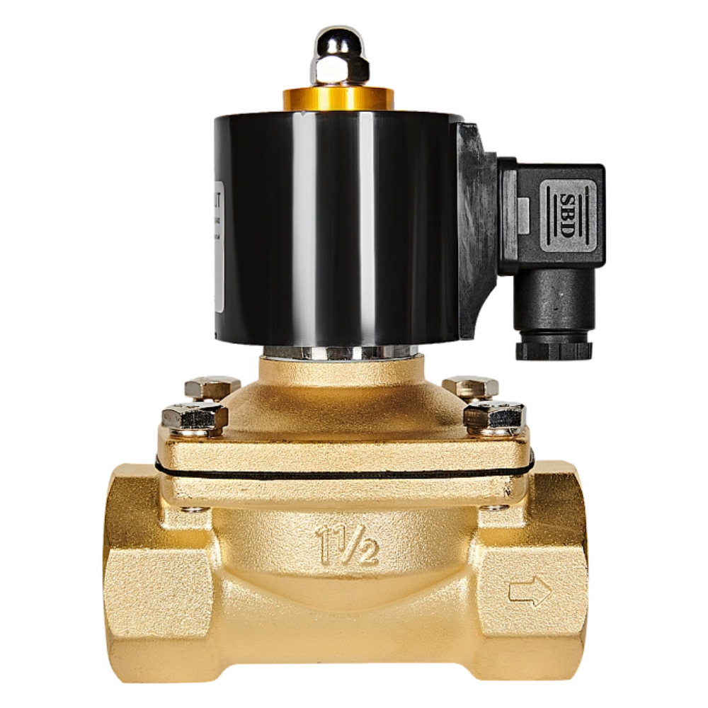 Электромагнитный клапан 1 1/2" НЗ, 24В, прямого действия / Stout фото на multiBOX