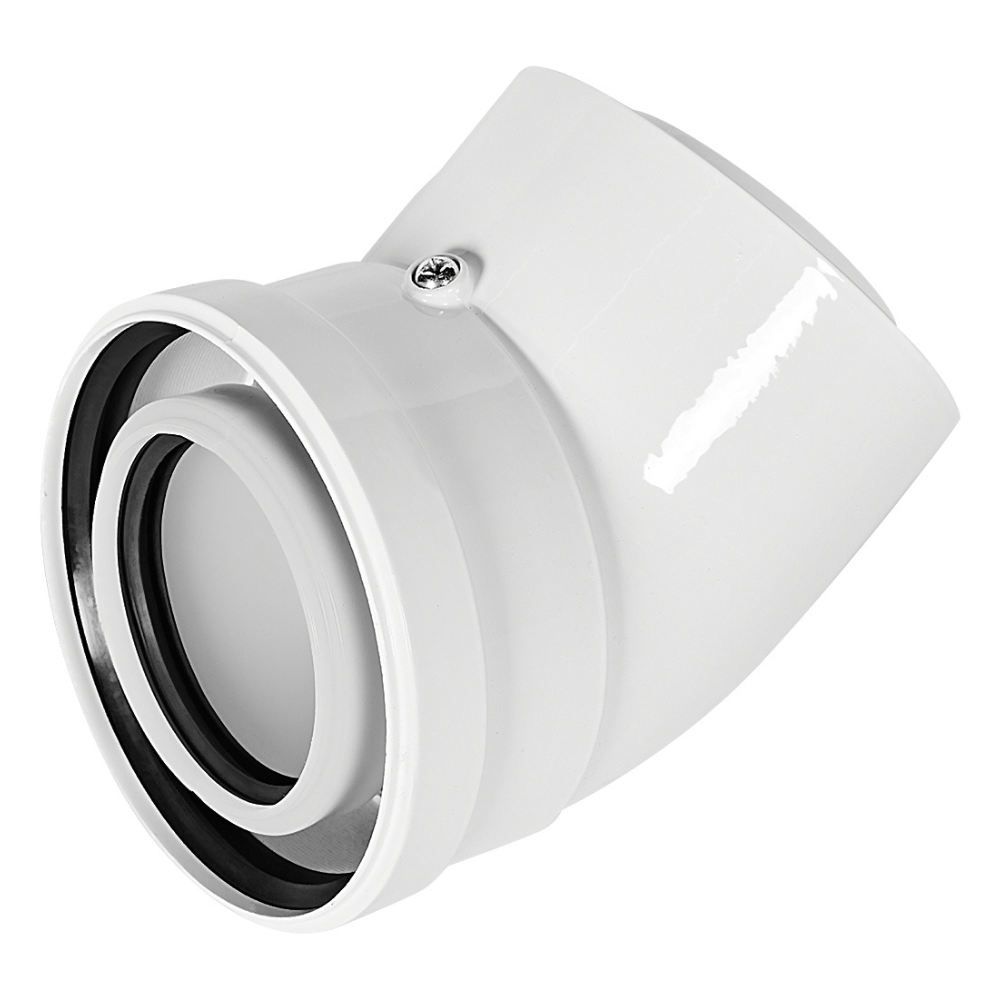 Отвод угол 45 гр. D80/125 п-м, конденсационный / Rommer фото на multiBOX