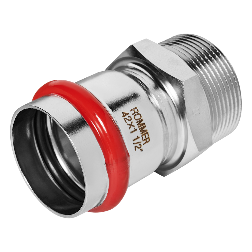 Переходник ВПр-НР 42х11/2" из нерж. стали прессовой / Rommer фото на multiBOX