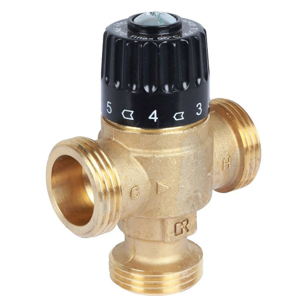 Термостатический смесительный клапан 1" НР, 30-65°С, KVs 1.8 / Stout фото на multiBOX