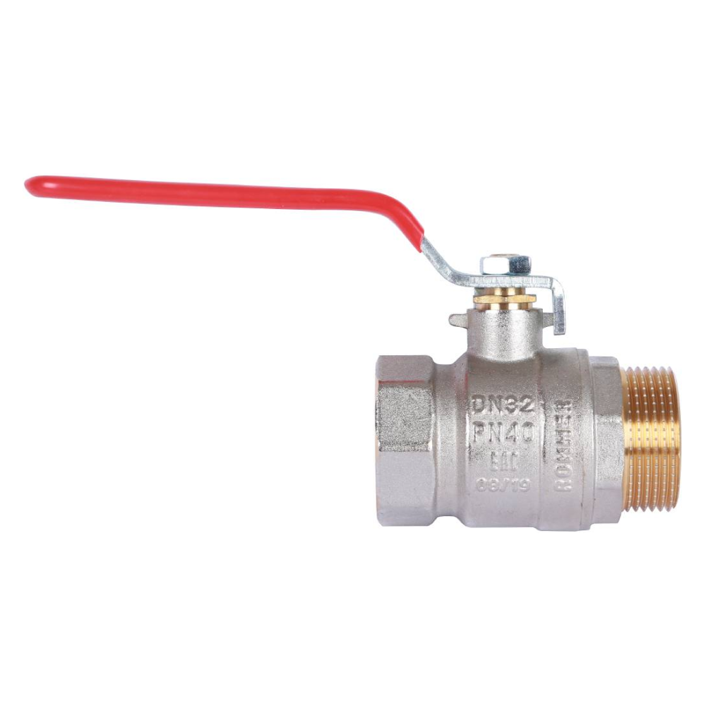 Кран шаровой 1 1/4" ВР-НР, ручка рычаг / Rommer фото на multiBOX