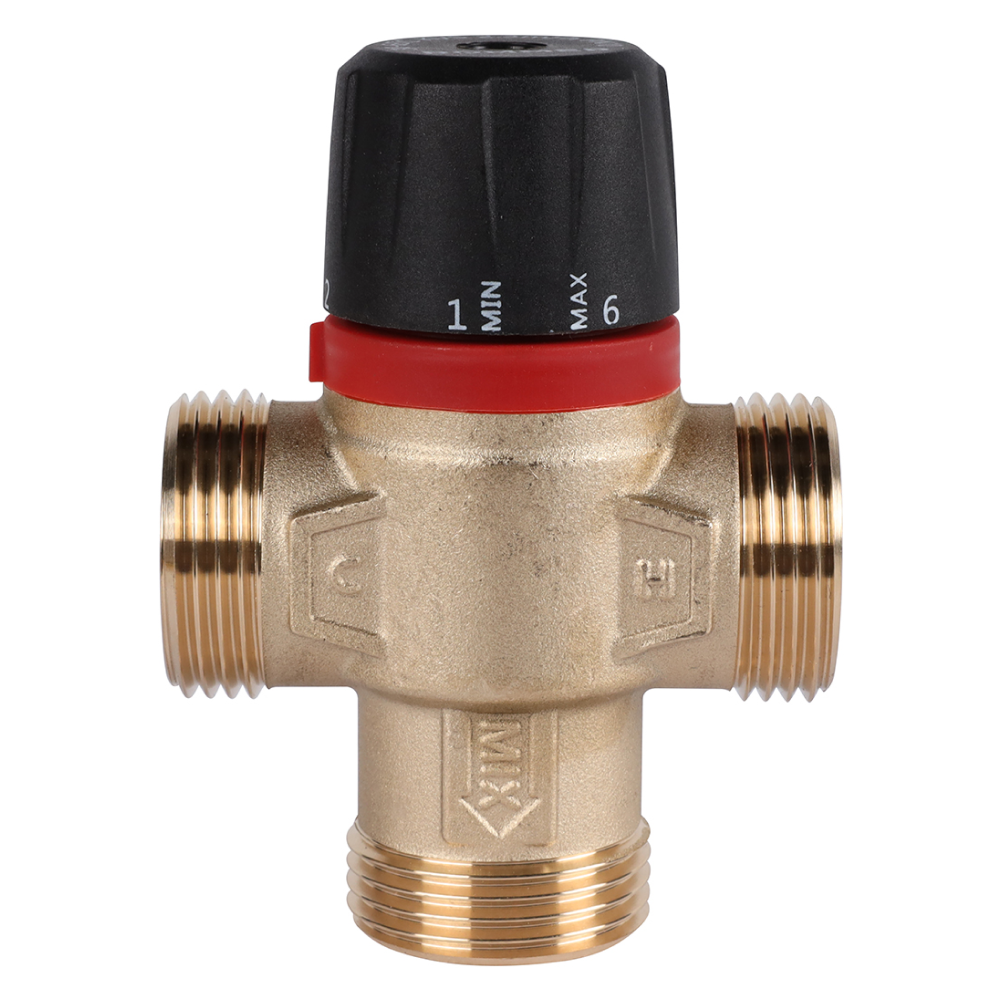 Термостатический смесительный клапан 1" НР, 30-65°С, KVs 2.3 (центральное смешивание) / Rommer фото на multiBOX