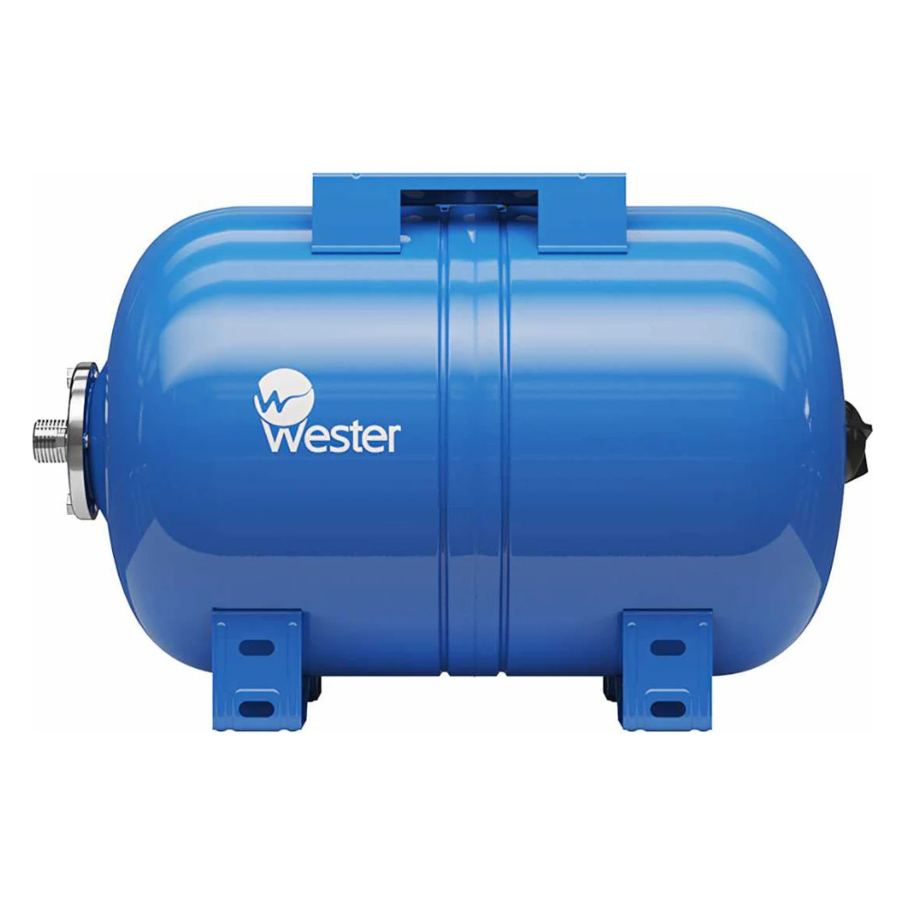 Гидроаккумулятор WAO24 горизонтальный для водоснабжения, синий / Wester фото на multiBOX