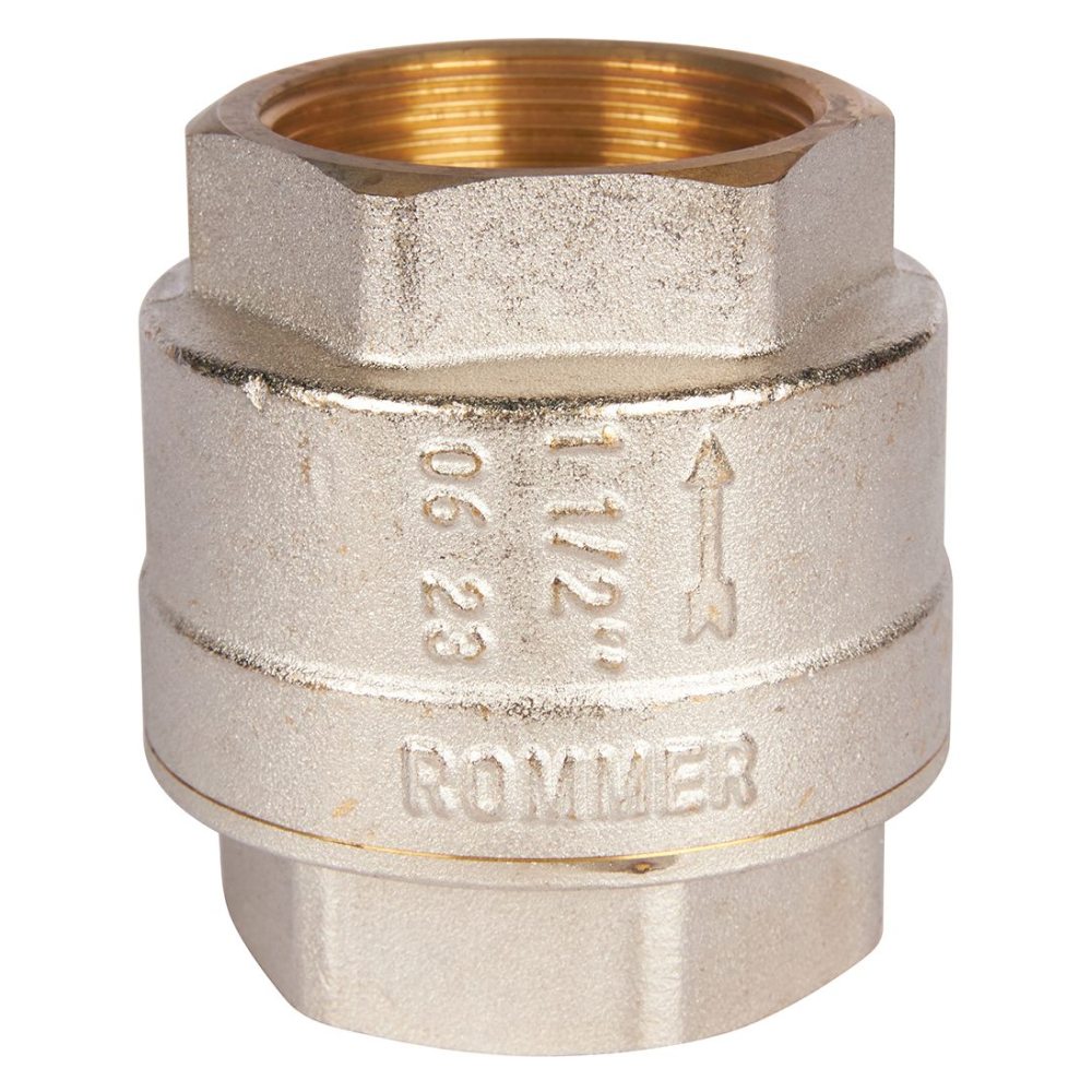 Клапан обратный 1 1/2" ВР-ВР с металлическим седлом / Rommer фото на multiBOX