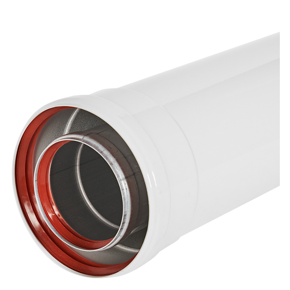 Удлинитель D80/125 п-м L1000 мм, традиционный / Rommer фото на multiBOX