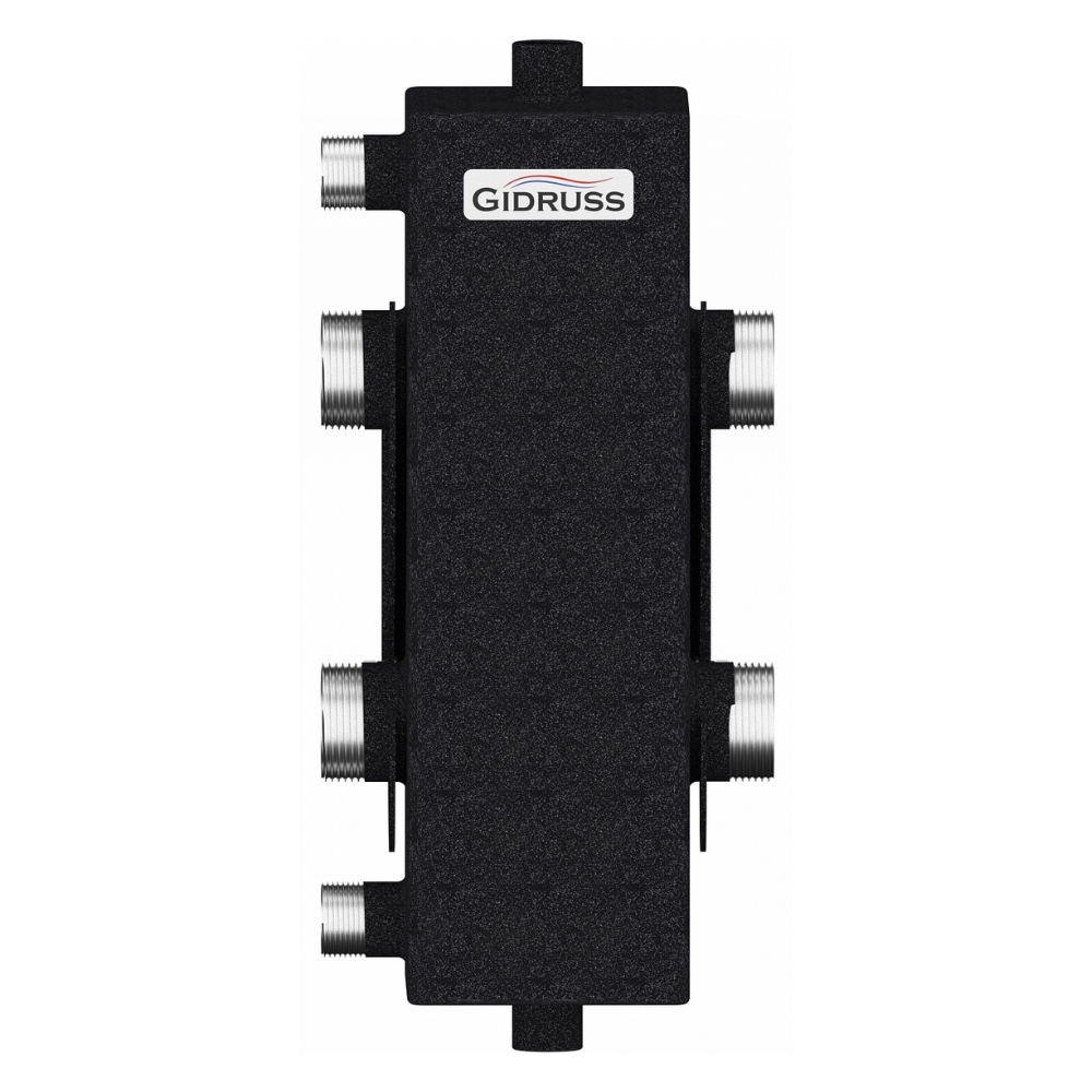 Гидравлический разделитель 1 1/4" GR-100-32 до 100 кВт, корпус 100х100х3 мм / Gidruss фото на multiBOX