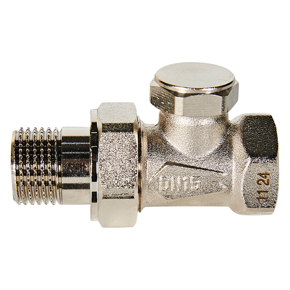 Запорно-балансировочный клапан 1/2" для радиатора, прямой / Rommer фото на multiBOX