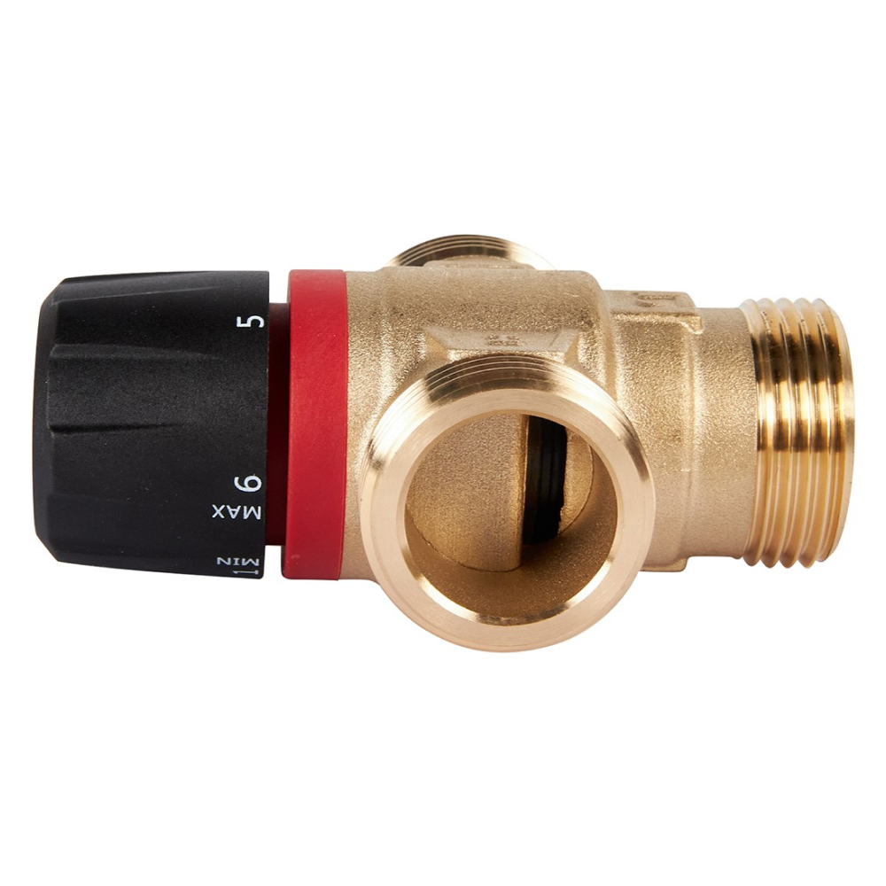 Термостатический смесительный клапан 1" НР, 20-43°С, KVs 1.6 (боковое смешивание) / Rommer фото на multiBOX