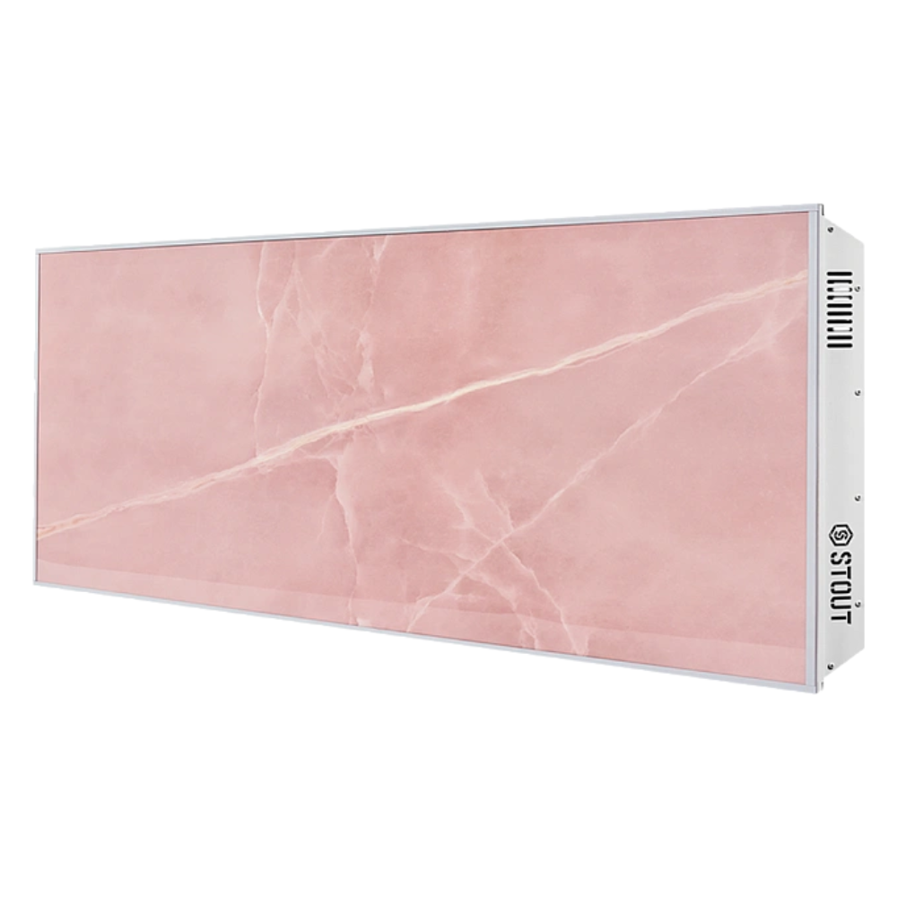 Отопительная панель ROSE STONE SCT 120х60 розовый гранит / серый корпус / Stout фото на multiBOX
