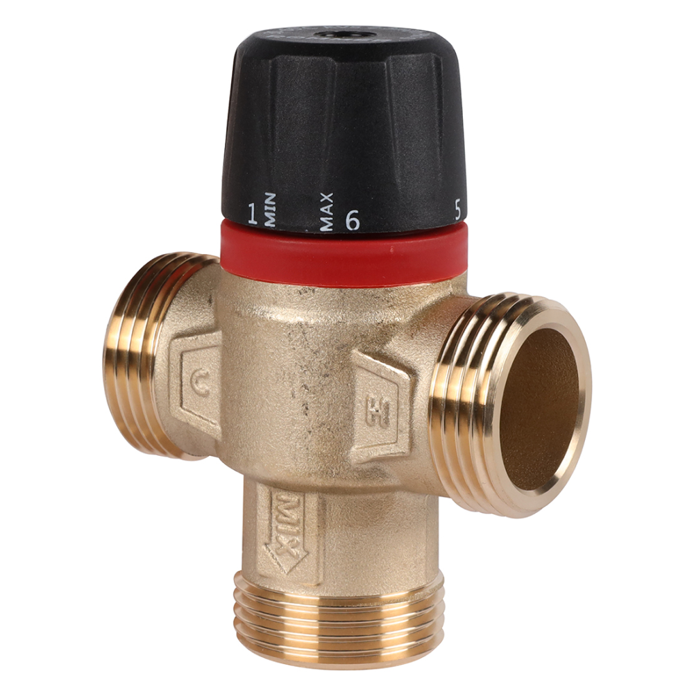 Термостатический смесительный клапан 1" НР, 30-65°С, KVs 2.3 (центральное смешивание) / Rommer фото на multiBOX