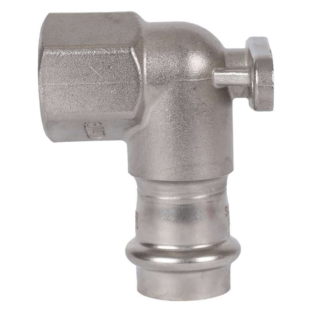 Угольник настенный ВПр-ВР 22х3/4" из нерж. стали с креплением прессовой / Rommer фото на multiBOX