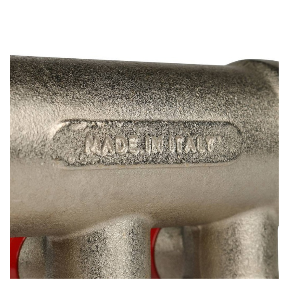 Коллектор с шаровыми кранами 1", 3 отвода 1/2" красные ручки (6200R6N1004R3B) / Stout фото на multiBOX