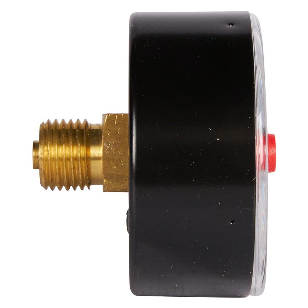 Манометр аксиальный DN 50 мм 1/4" BSP, 0...4 бар, кл. 2.5 с указателем предела / Rommer фото на multiBOX
