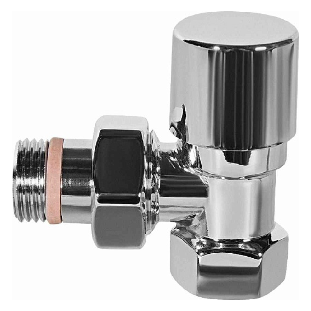 Запорно-балансировочный клапан DESIGN 1/2" хром, угловой / Stout фото на multiBOX