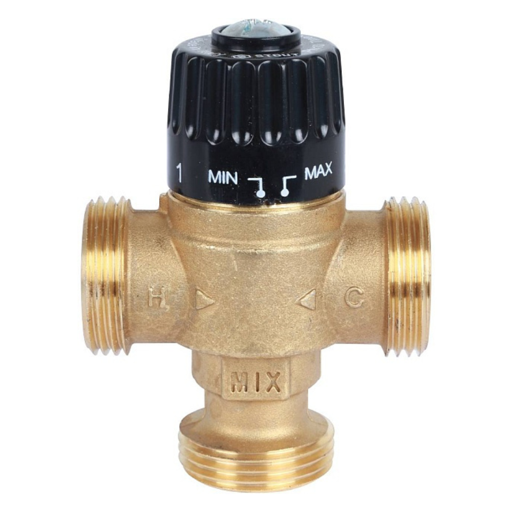 Термостатический смесительный клапан 1" НР, 30-65°С, KVs 1.8 / Stout фото на multiBOX