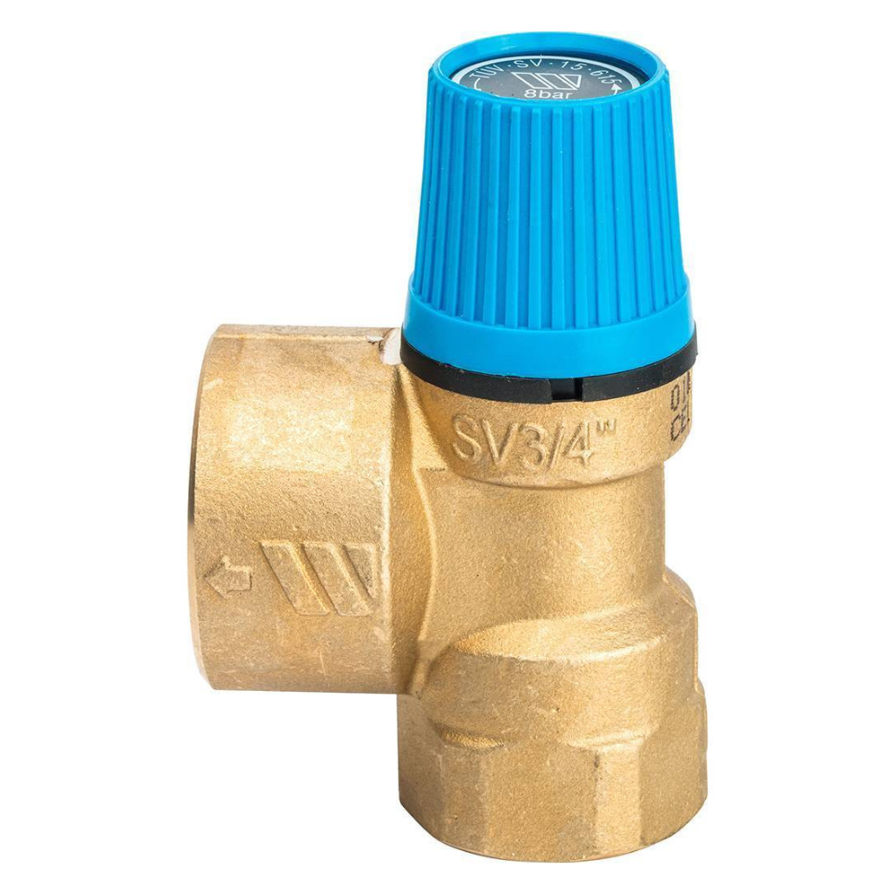 Предохранительный клапан 8 бар SVW 8 х 3/4" для систем водоснабжения / Watts фото на multiBOX