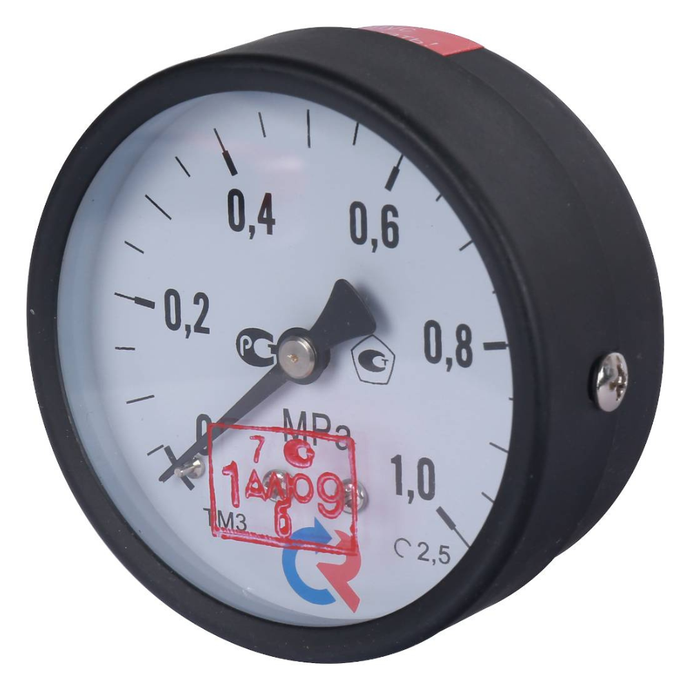 Манометр осевой ТМ-310Т.00 63 мм G1/4", 0...1 MPa, кт 2.5 / Росма фото на multiBOX
