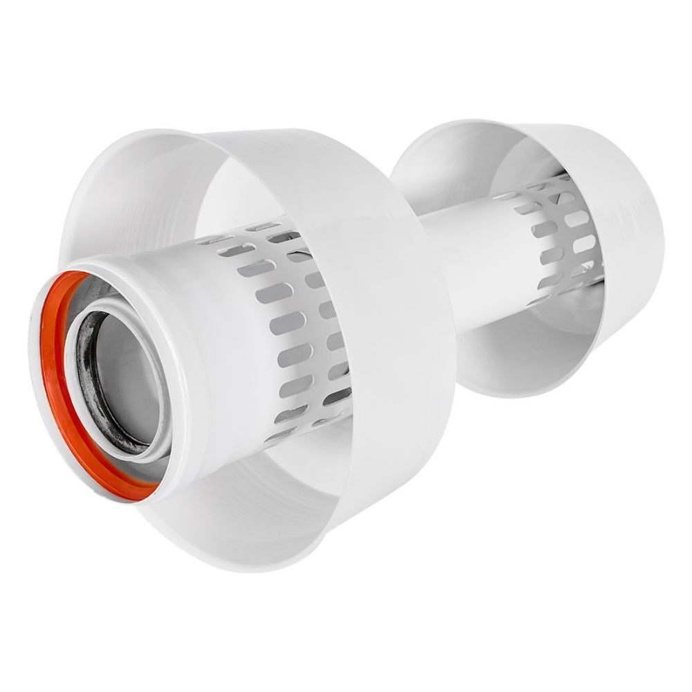 Оголовок верт. с ветрозащитой D80/125 м-м, конденсационный / Rommer фото на multiBOX