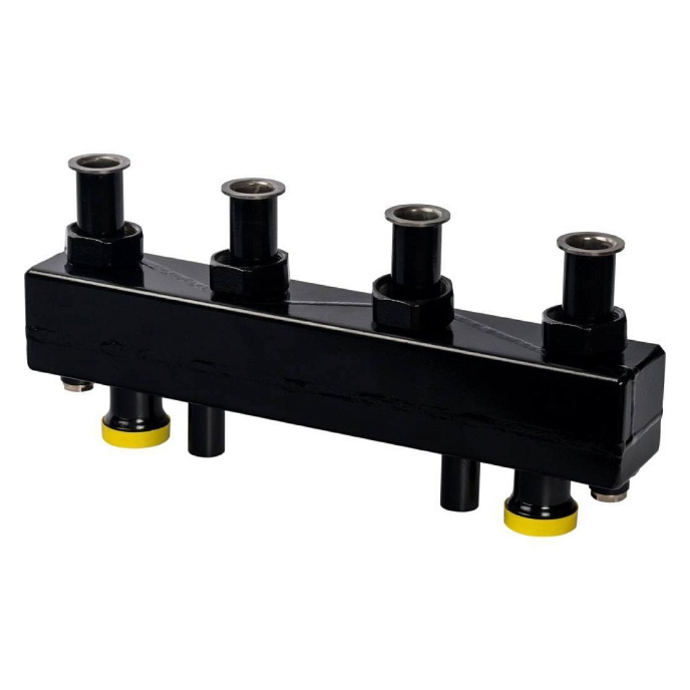 Распределительный коллектор на 2 контура DN25 с гидравлическим разделителем / Stout фото на multiBOX