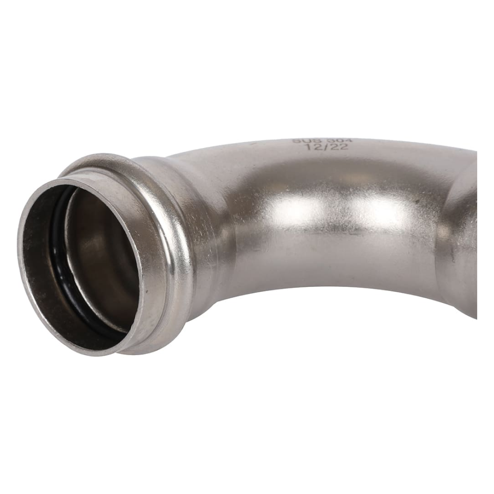 Угольник 90° ВПр-ВПр 22 из нерж. стали прессовой / Rommer фото на multiBOX