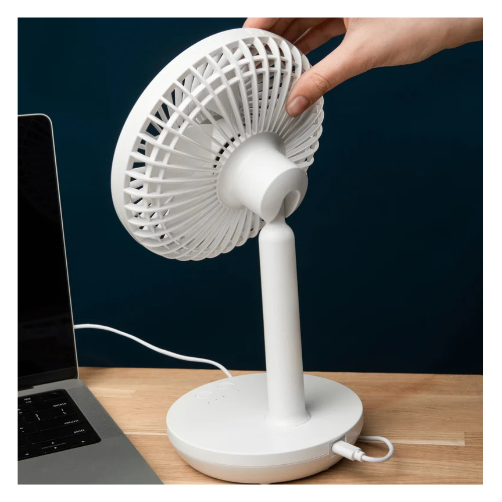 Вентилятор настольный USB 6 Вт, белый / DUX фото на multiBOX