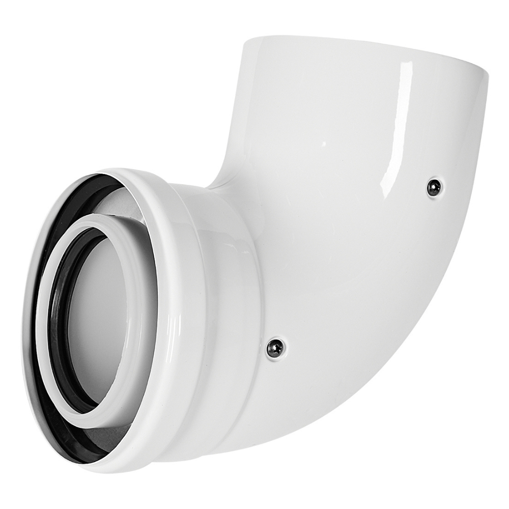 Отвод угол 90 гр. D80/125 п-м, конденсационный / Rommer фото на multiBOX
