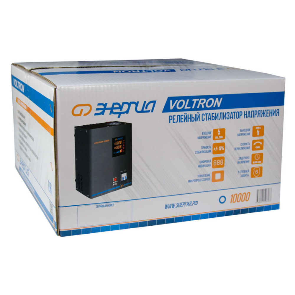 Стабилизатор напряжения VOLTRON 10000 (HP) / Энергия фото на multiBOX