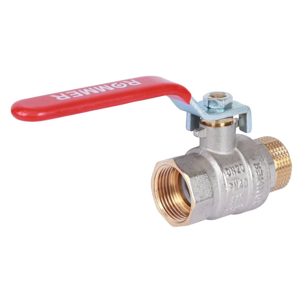 Кран шаровой 3/4" ВР-НР, ручка рычаг / Rommer фото на multiBOX