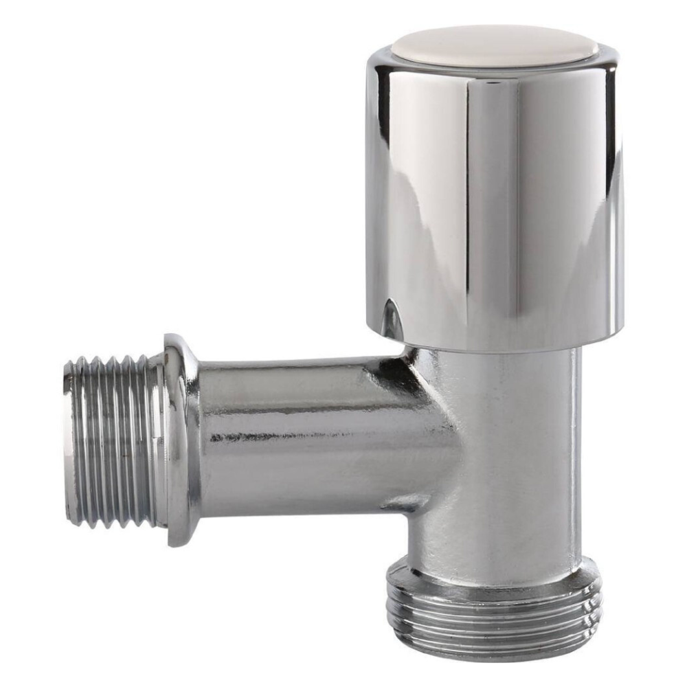 Вентиль 250, 1/2"х3/4" НР-НР для стиральной машины, хромированный / Itap фото на multiBOX