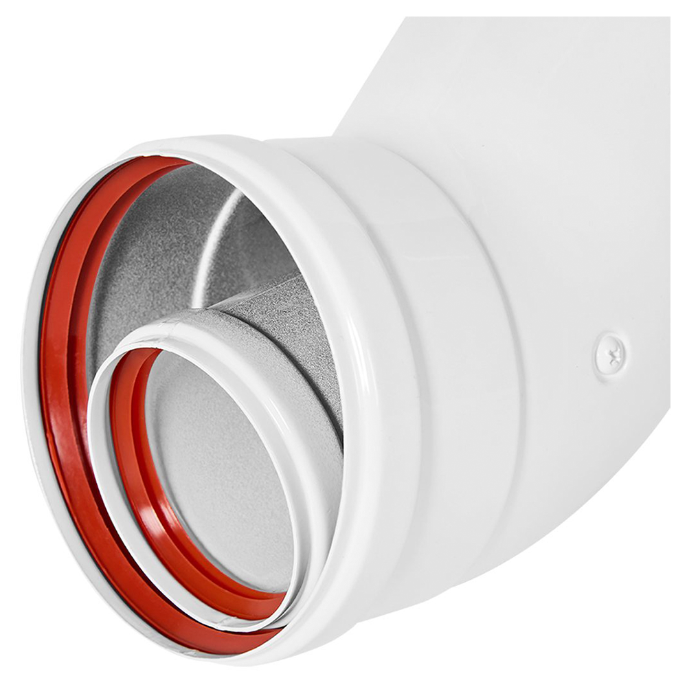 Отвод угол 45 гр. D60/100 п-м, традиционный / Stout фото на multiBOX