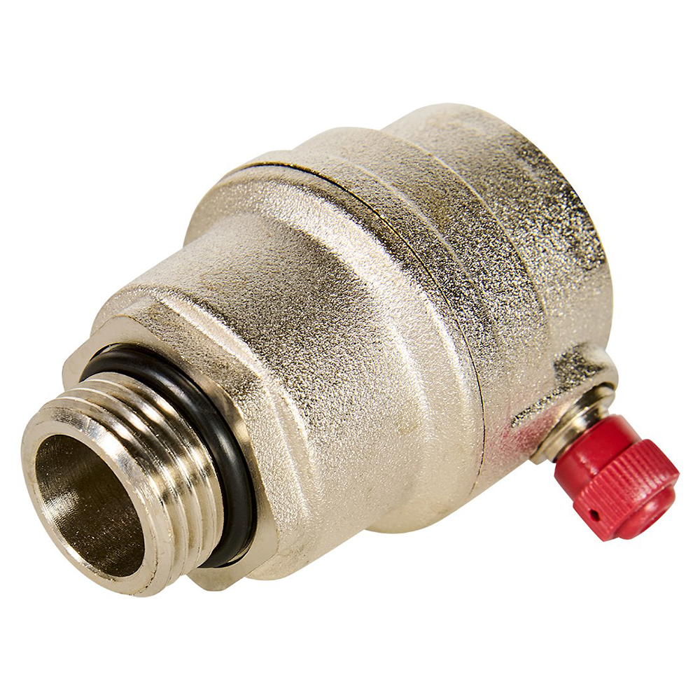 Воздухоотводчик автоматический 1/2" НР боковой выпуск, никелированный / Rommer фото на multiBOX