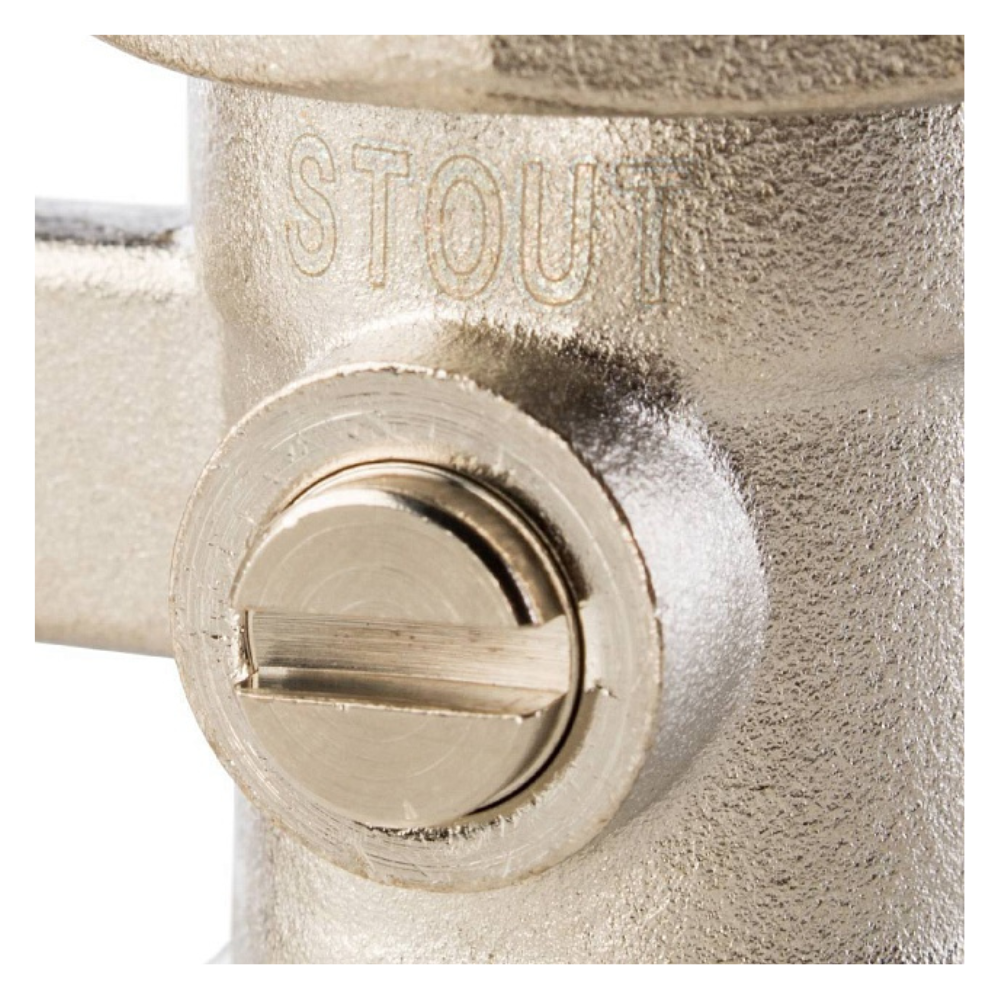 Узел нижнего подключения радиатора 3/4" для двухтрубной системы, прямой / Stout фото на multiBOX