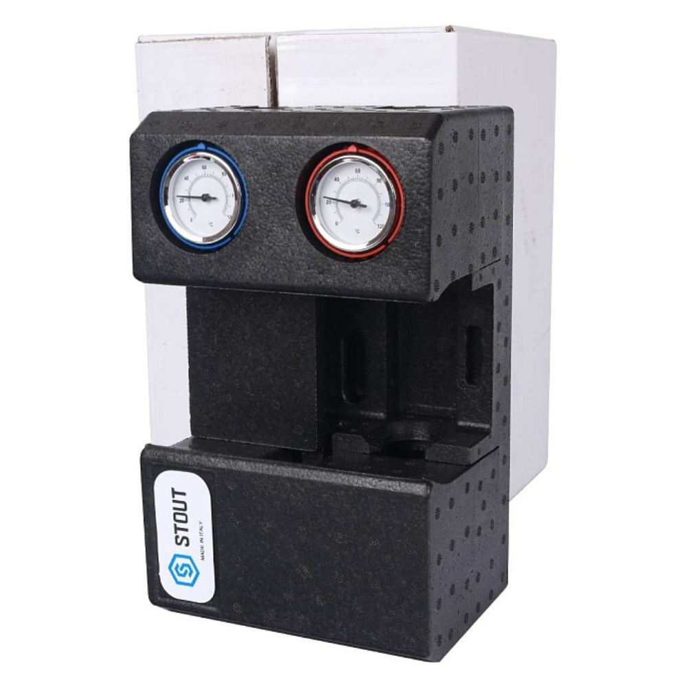 Насосная группа с прямым контуром 3/4" в теплоизоляции, без насоса / Stout фото на multiBOX