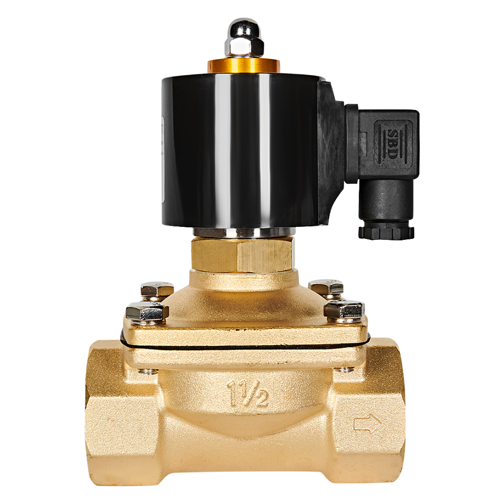 Электромагнитный клапан 1 1/2" НО, 24В, прямого действия / Stout фото на multiBOX