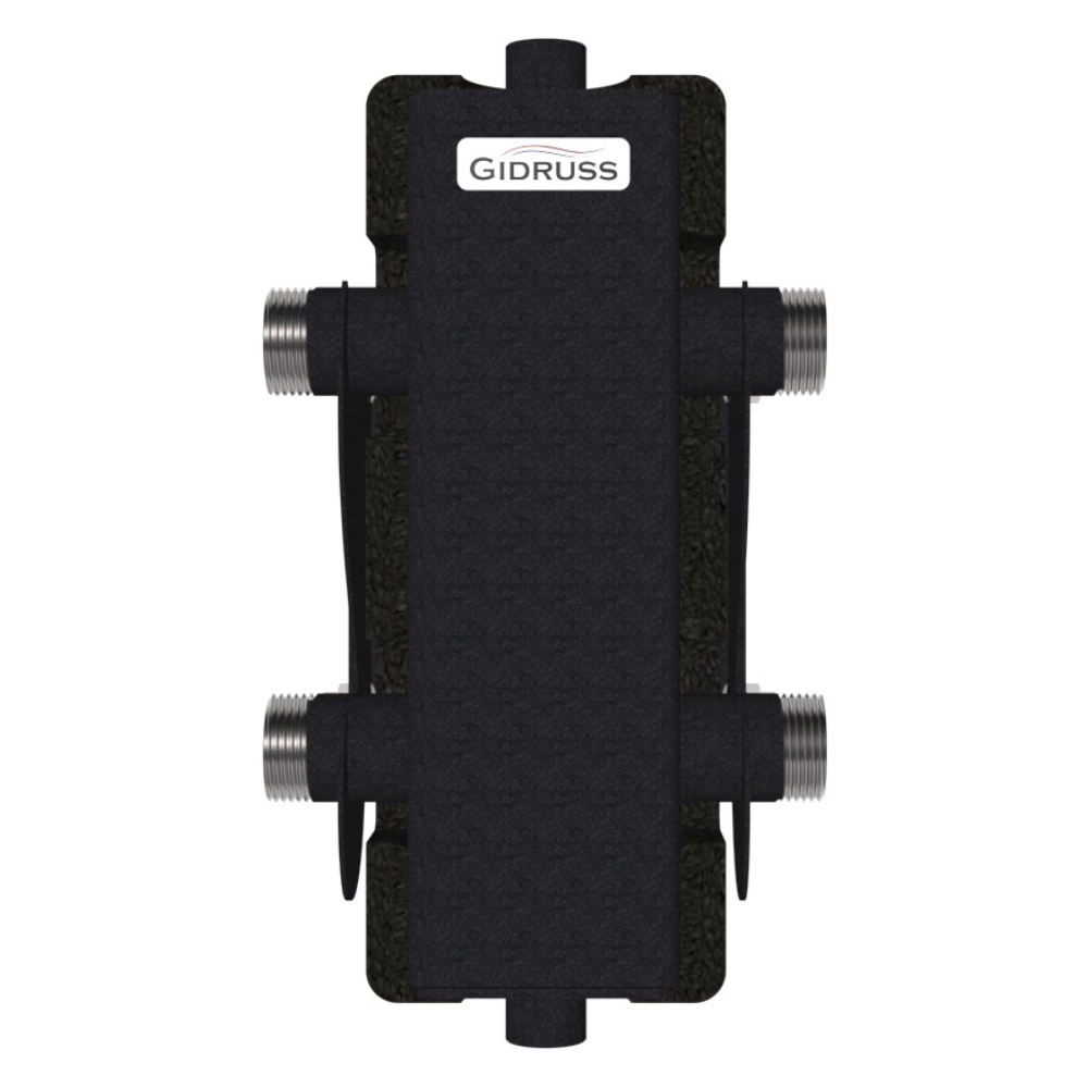 Гидравлическая стрелка 1" GR-60-25.EPP до 60 кВт, EPP термоизоляция / Gidruss фото на multiBOX