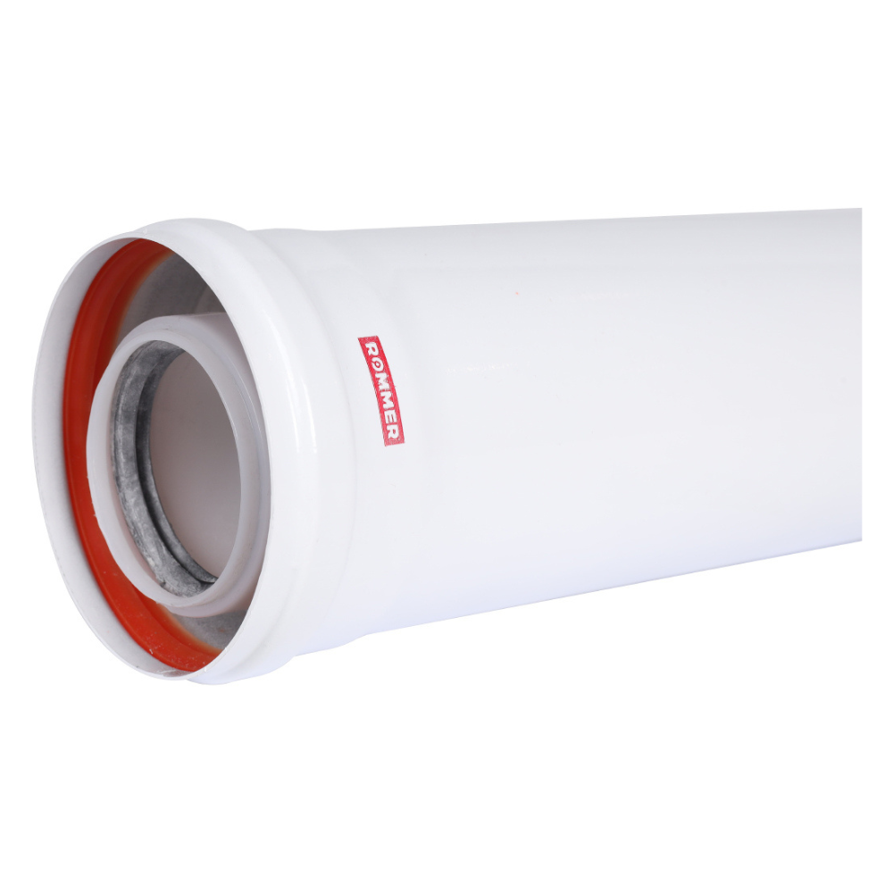 Удлинитель D60/100 п-м L500 мм, конденсационный / Rommer фото на multiBOX