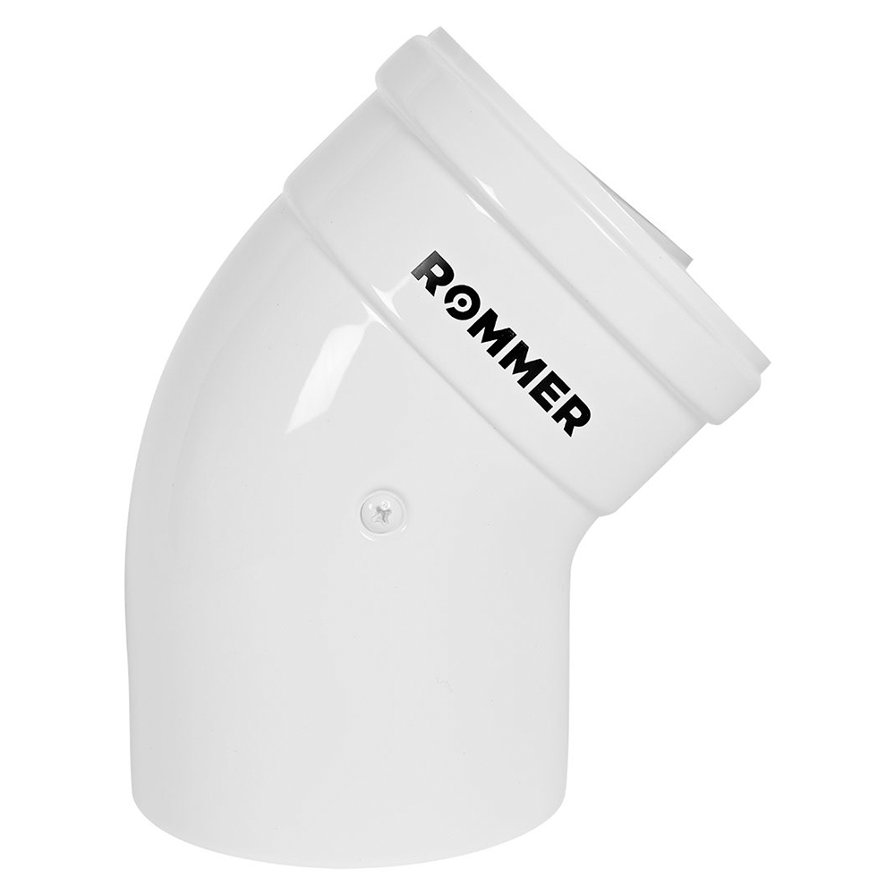 Отвод INOX LINE угол 45 гр. D60/100 м-п, традиционный / Rommer фото на multiBOX