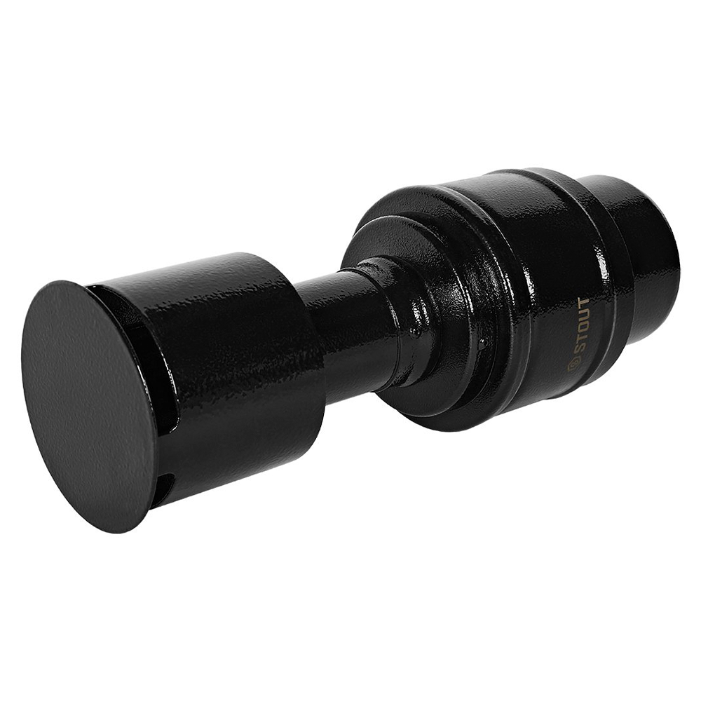 Оголовок верт. с ветрозащитой D60/100 п-п, черный узкий, традиционный / Stout фото на multiBOX