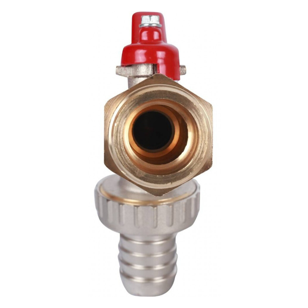 Кран шаровый сливной 132, 1" НР с латунным штуцером, ручка рычаг / Itap фото на multiBOX