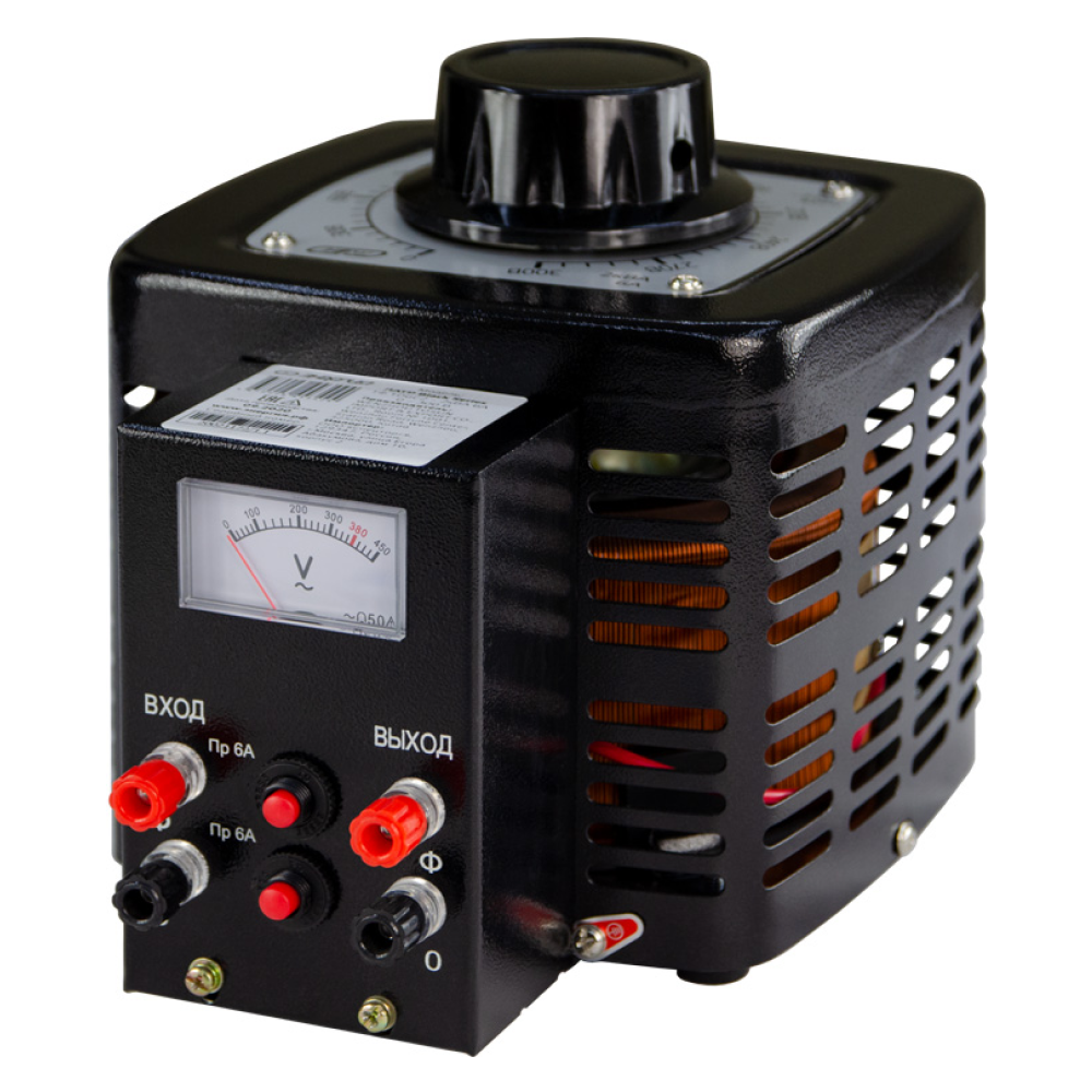 ЛАТР BLACK SERIES 1Ф TDGC2-2кВА 6А (0-300V) / Энергия фото на multiBOX