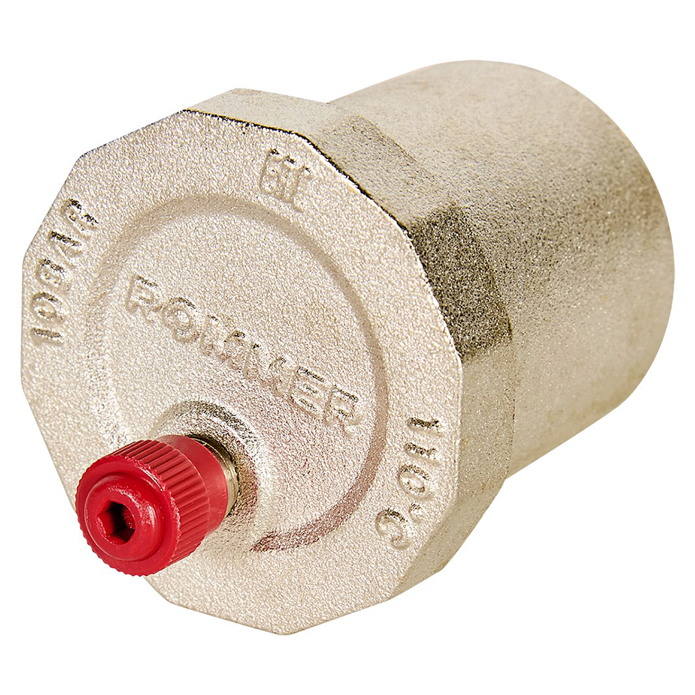 Воздухоотводчик автоматический 1/2" НР верт. выпуск, никелированный / Rommer фото на multiBOX