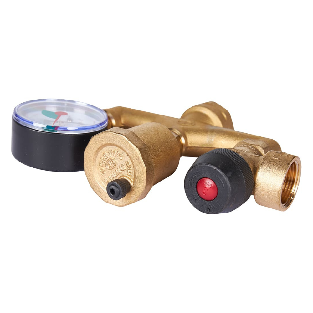 Группа безопасности котла до 50 кВт, 3 бар, 1" без теплоизоляции (503.525) / Stout фото на multiBOX