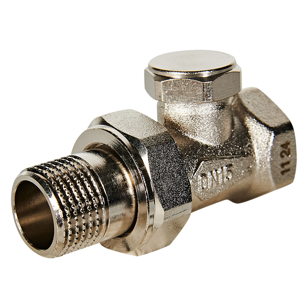 Запорно-балансировочный клапан 1/2" для радиатора, прямой / Rommer фото на multiBOX