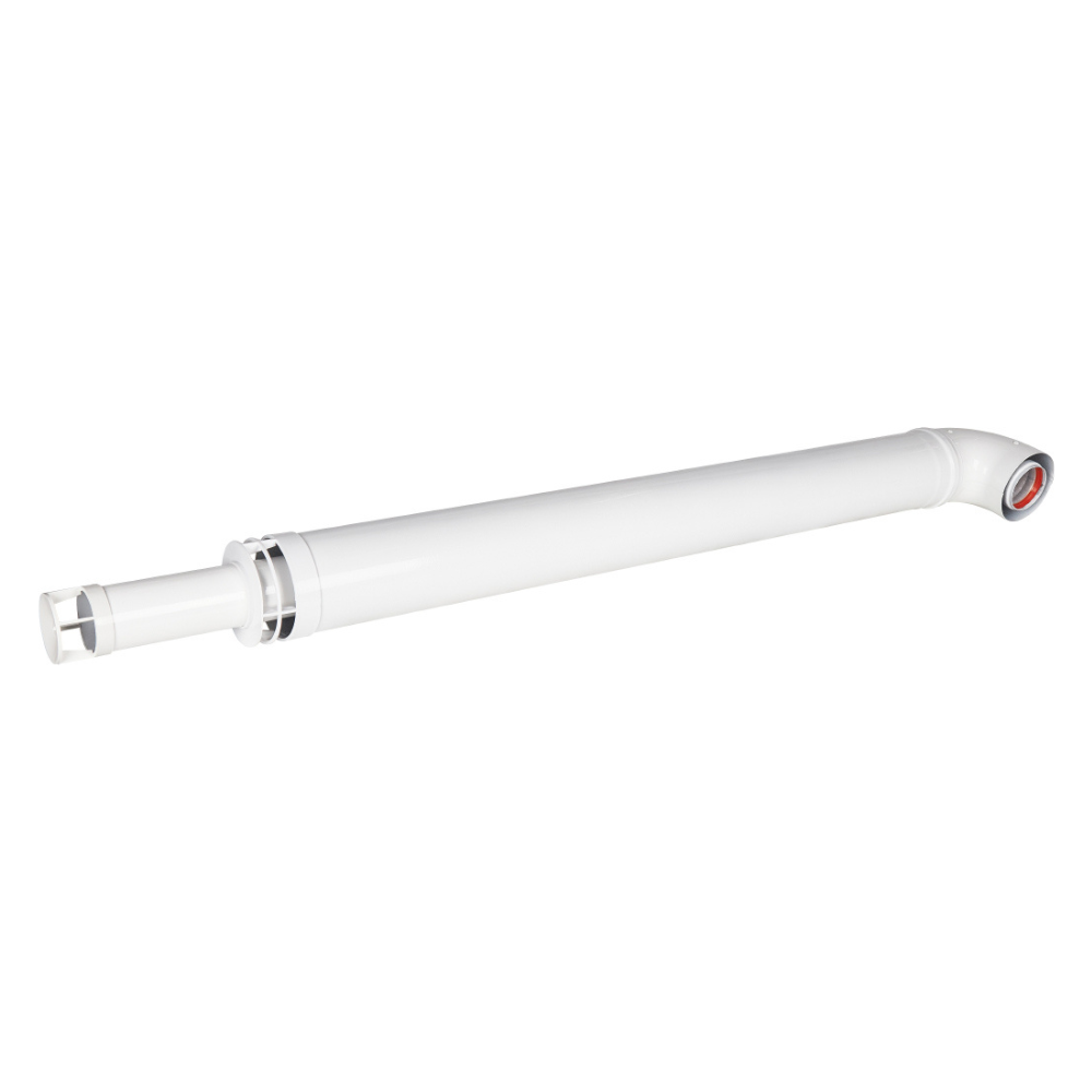 Комплект дымохода АНТИЛЁД D60/100 L1220 мм (для котлов Bosch, Buderus, Navien S/C/E, Baxi ECO Nova/Classic, Baltur, Fondital) фланец в комплекте, традиционный / Rommer фото на multiBOX