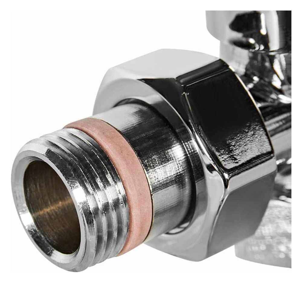 Запорно-балансировочный клапан DESIGN 1/2" хром, угловой / Stout фото на multiBOX