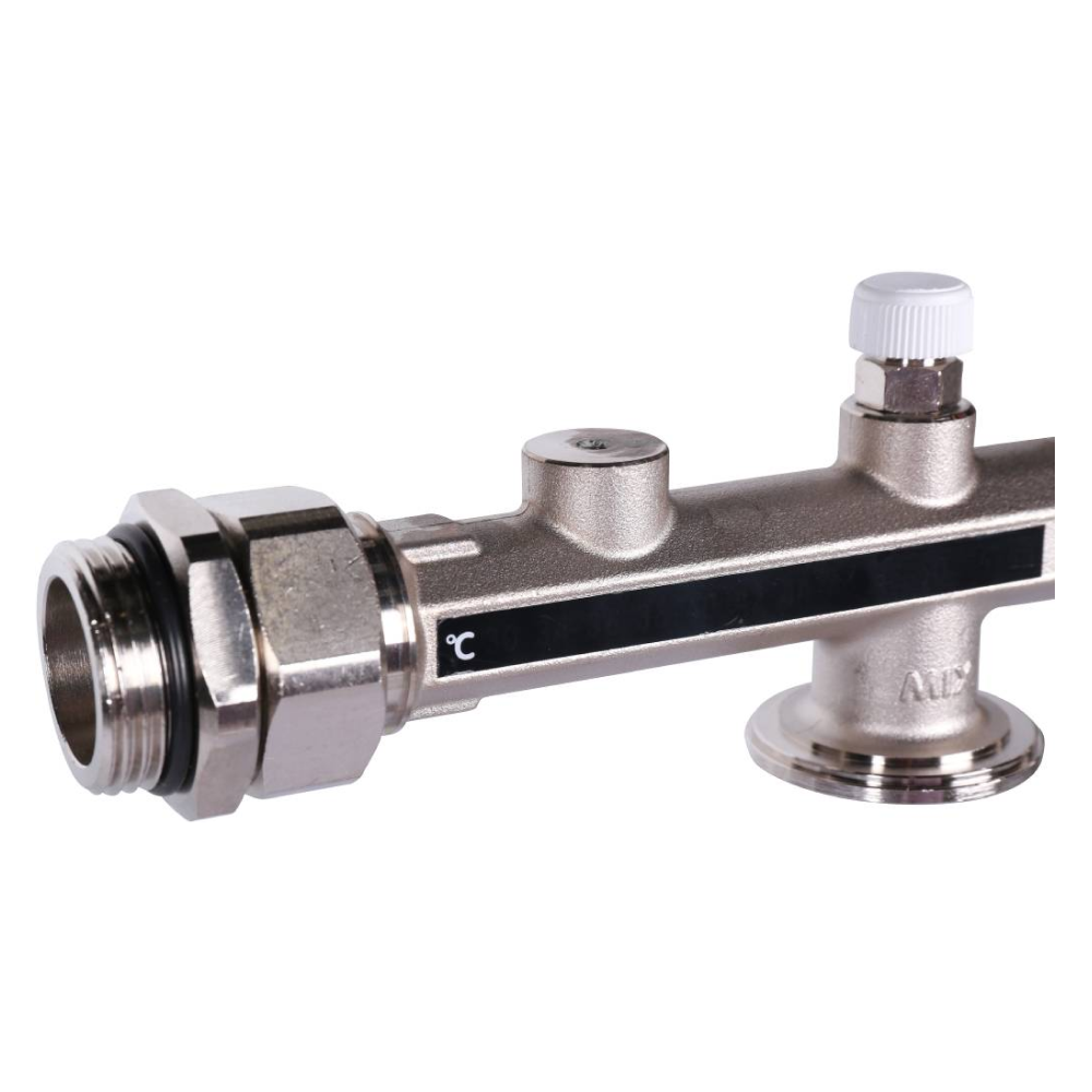Насосно-смесительный узел с терм. клапаном 30-60°C, без насоса / Stout фото на multiBOX