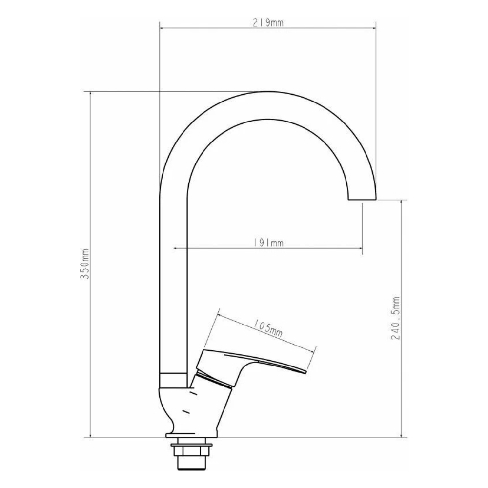 Смеситель для кухни D35-A, серия 250 (EC0255) / Econoce фото на multiBOX